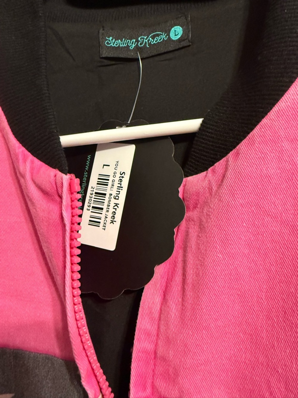 Pink Southwestern-Print Bomber Jacket - Unknown Brand - Picture 2 of 3